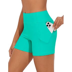 Women's Swim Shorts High Waisted Bathing Suit Bottoms UPF 50+ Board Shorts Swimsuit Tankini Boy Shorts with Liner