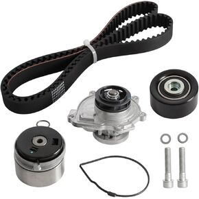 Engine Timing Belt Kit w/Water Pump Fit for Chevy Cruze Sonic Aveo Aveo5 2009-2018, Fit for Pontiac G3 2009-2010, Fit for Saturn Astra 2007-2008 1.6L 1.8L #TCKWP338 24422964 25195119