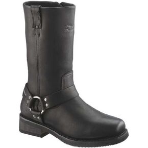Harley-Davidson Men's Hustin Waterproof Harness Boot,Black,11.5 M US in Saudi Arabia