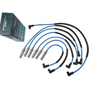Spark Plug Wires Compatible with Dodge B150 B1500 B250 B2500 D150 D250 Dakota Durango Ram 1500 2500 Van W150 3.9L V6 1992-2003 Blue