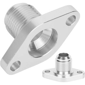 إرجاع زيت التوربو من الألومنيوم شفة T3 T4 T04 GT40 GT55 Silver 12 A Auto Parts