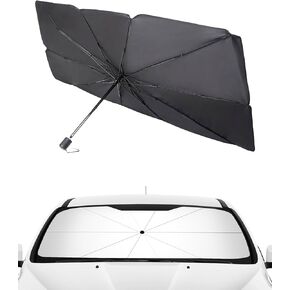 Car Sun Shade,Car Accessories Windshield Sun Shade,Cars Windshield Sun Shade Umbrella,Foldable Front Window Cover Sunshade Umbrella,Block UV Rays & Sun Heat Insulation,Fit for Most Vehicles