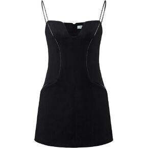 JW PEI Women's Eva Spaghetti Strap Sueded Dress