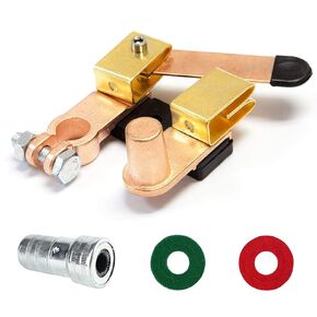 Top Post Battery Disconnect Switch, 12V 24V Knife Blade Master Switch, Battery Cut Off Shut Off Kill Switch for Car Marine Boat RV ATV Motorcycle Vehicle (Horizontal and Vertical)