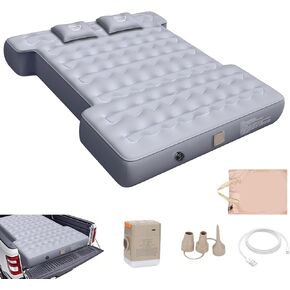 Truck Bed Mattress for Ram 6.4Ft, Self-Inflating Portable Pickup Air Mattress, Ram Truck Camping Mattress with Cordless Air Pump&Storage Bag, Ram 1500 2500 3500 Accessories 2025-2018