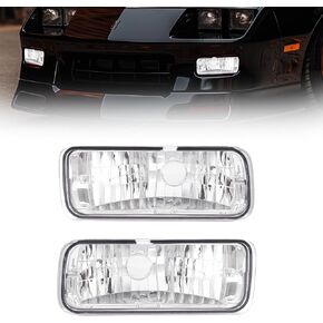 HECASA Pair Turn Signal Lights Compatible with 1985-1992 Chevy Chevrolet Camaro Replacement for GM2520165 GM2521165 Turn Signal Lamp Driver&Passenger Side - Smoke Lens