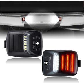 LED License Plate Light Lamp for 2005-2015 Toyota Tacoma & 2000-2013 Toyota Tundra Pickup Truck, Rear Tag Lamp Assembly, Replaces 81691-0C010, 81271-0C010