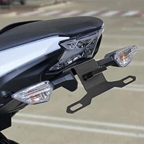 Motorcycle License Plate Holder Bracket with LED Light for Kawasaki Ninja650 Z650 Ninja Z 650 2017 2018 2019 2020 2021 2022 2023 2024 Rear Fender Tail Tidy Number Mount