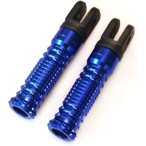 crazy sport Front Footrest Foot Pegs Fits For YZ R25 YZFR3 MT 09 07 10 03 Tracer900 900GT FZ09 FJ09 XSR900 XSR700 SCR950 FZ8 FJR 1300 XJR1200 MT25 XSR700 FZ6 FJ09 TDM (Blue)