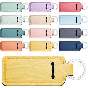 Lip Balm Gloss Holder Keychain Lipstick Keychain Holder Sleeve Pouch Colorful Cute Bag Accessories Gift Women