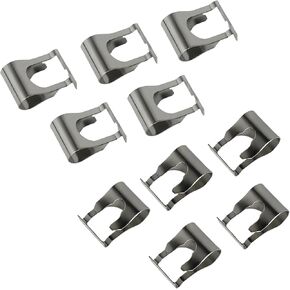 10 PCS Windscreen Wiper Linkage Clips Repair Kit - Universal Heavy Duty Wiper Arm Sprays Buckle and Motor Clip Assembly, Compatible with Maserati Ghibli Front Windshield Wiper Linkage & More