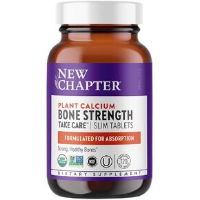 New Chapter Calcium Supplement â€“ Bone Strength Organic Plant Calcium with Vitamin K2 + D3 + Magnesium, Vegetarian, Gluten Free - 120 count (40 day supply)