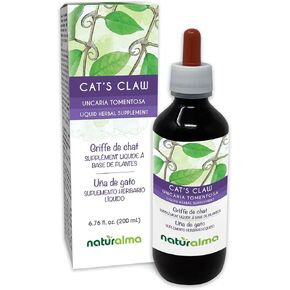 Naturalma Cat's Claw (Uncaria tomentosa) bark Alcohol-Free Tincture - 4 fl oz Liquid Extract in Drops - Herbal Supplement - Vegan