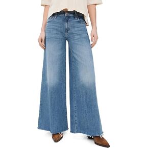 MOTHER Women's The Swisher Sneak Fray Jeans