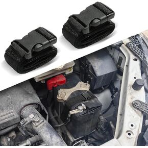 39 Inch Car Battery Tie Down Strap, Battery Strap, Quick-Release Auto Battery Hold Down Webbing with Adjustable Buckle, Safely Secures Battery Box Universal for Cars, Trucks, Boats (1PCS)