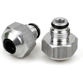 Transmission Cooler Oil Tube Connector Fits for 2004-2006 Cadillac CTS, Plastic And Aluminum, 2.8/3.6 Liter Engine, V6, 2Pack
