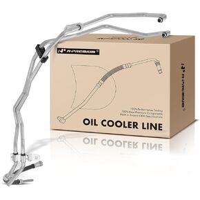 A-Premium Automatic Transmission Oil Cooler Line Hose Assembly Compatible with Cadillac CTS 2004-2007, 2.8L 3.6L, Replace# 89022476