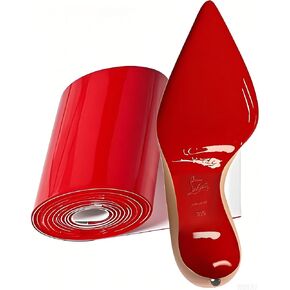 Red Bottom Shoe Sole Protector,Sole Guard - Non-Slip Shoe Pads | Perfect Match for Christian Louboutin Heels | Smooth Surface Traction | Scratch Prevention(4.5 in*40 in Mirror Red)