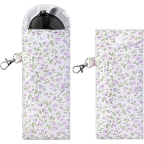 YOGFIT 1 PC Glasses Case for Women, Soft Cotton Eyeglasses Case, Cute Glasses Portable Button Type Pouch