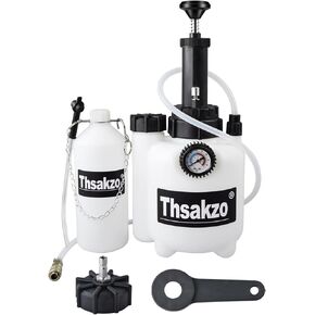 Bleeding Kit, 3L Pneumatic Brake Fluid Bleeder One Person Tool Set with Adapter,Brake Pressure Vacuum Pump Tester and Brake Bleed Fill Bottle