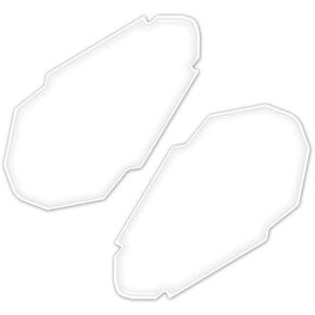 Motorcycle Fuel Tank Grip Knee Pad, Self-adhesive Protector Clear KP478C