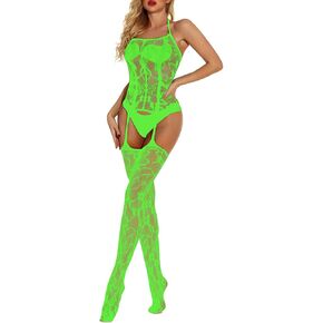 HTRUIYA Sexy Lingerie Bodysuit for womenBody Stockings Nylons Fishnet Bodystockings One Piece Tights