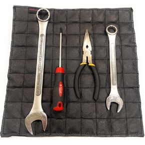 Magnetic flexible Tool Pad for Organization 81 Magnets | Great for Nuts Bolts, Screws, Ranches, Sockets, Wrenches, Mechanical Tools | For Service Trucks & Truck Box. Size 12"x12"