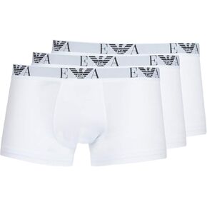 Emporio Armani Men's 3 Pack Trunks, Black in Kuwait