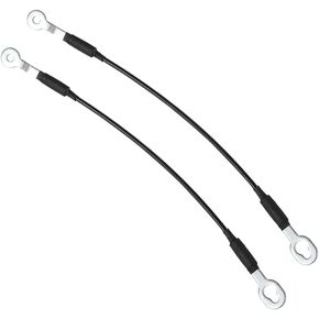 Rear Tailgate Support Cable Lift Gate Pickup Tailgate Lift Support Straps - Compatible for GMC Sonoma 2.2L L4 - Flex, 4.3L V6 - Gas 2001 - 2002 - Replace Part 15683449, 15912466, 15912467 - Set of 2