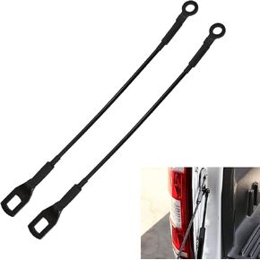 2 PCS Tailgate Cable Straps, Rear Left & Right Side Lift Gate Support Straps, Tailgate Cable Replacement OEM 65770-04030, Compatible with Tacoma 1995 to 2003 (Black)