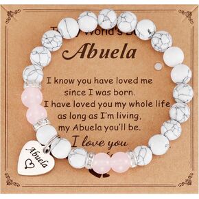 abuela bracelets for women from grandkids best abuela charm mothers day jewelry gift for abuela birthday