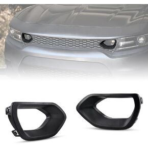 KEWISAUTO Front Bumper Grille Inserts for 2015-2021 Dodge Charger SRT, Front Bumper Center Grill Inserts Mesh Trim Cover for 2015-2021 Dodge Charger SRT/R/T/Scat Pack/Daytona Accessories