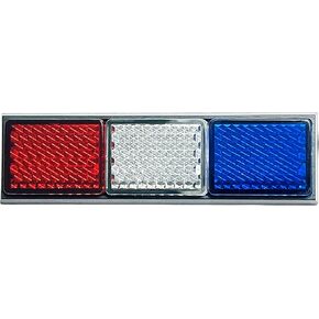 USA Flag Colors Reflector – Show Your American Pride - Car, Bike, Motorcycle, Window, Bumper, Notebook, Everywhere