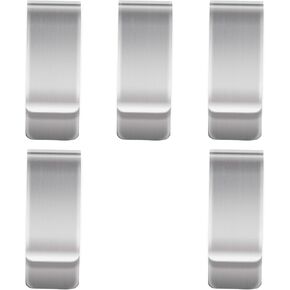 5 PCS Stainless Steel Silver Money Clip for Men Silver Metal Clips Slim Bulk Credit Cards Holder Minimalist Front Pocket Wallet Clip for Men Women Credit Card Holder