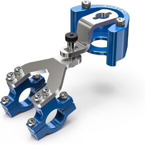 Black Steering Stabilizer Bracket Steering Damping Mount Compatible with Yamaha Tenere 700 /XTZ700 2019-2024, Tenere 700 Rally Edition 2020-2024, Tenere 700 World Raid 2022, Aluminum, CNC