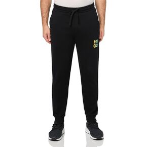 HUGO Men's Stack Logo Cotton Sweatpants