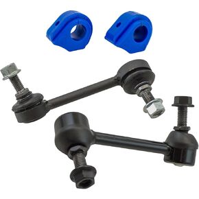 TRQ Rear Suspension Kit Sway Bar Bushing Set Sway Bar Stabilizer Link Compatible with 04-07 Buick 02-09 Chevrolet GMC 03-08 Isuzu 02-04 Oldsmobile 05-09 Saab
