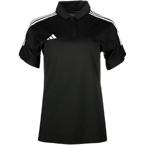 adidas Womens Tiro23 League Short Sleeve Shirt Soccer Cleats Moisture Wicking - Black