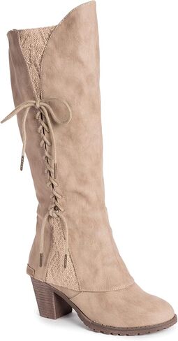 MUK LUKS mens Lukees By Muk LuksÃ‚® Women's Lacy Leo Fashion Boot, Black, 6.5 US in Saudi Arabia