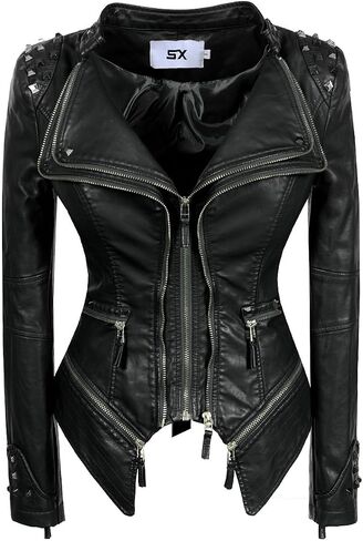 أزياء SX Women Women's Protdes Faux Getly Stack in Kuwait