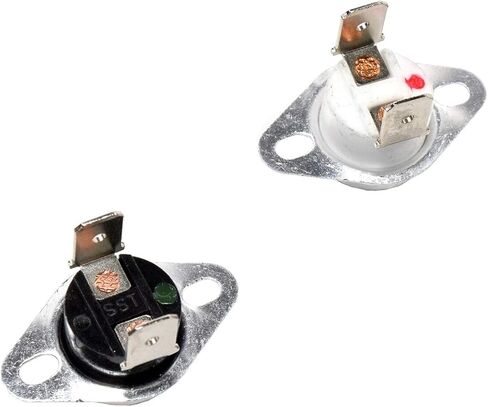 HQRP Dryer Thermostat & Thermal Fuse Kit compatible with General Electric GE AD924WSX1; Norge DEL202WC DEL203AC DEL203AC DEL203HC DEL203HC in Saudi Arabia