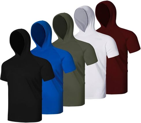 Facitisu Men Athletic Hoodies Workout Shirts Lightweight Sweatshirts Pullover Sport Hoody Fashion Hoodie Shirts in Kuwait