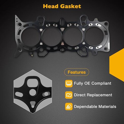 1.7L Engine Timing Belt Kit with Water Pump and Head Gasket, Compatible with 2001-2005 Honda Civic, Replaces# BK312 2523120 HS26236PT in Saudi Arabia