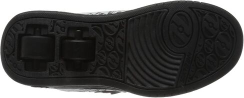 حذاء Heelys مزدوج للأولاد مقاس X6، أسود/أبيض، 3 in Kuwait