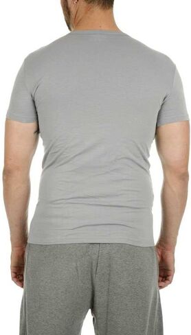 Emporio Armani 2-Pack Stretch Cotton Men's V-Neck T-Shirts White/Navy in Saudi Arabia