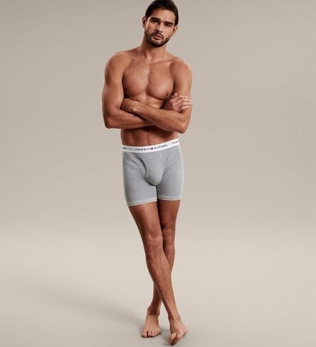 Tommy Hilfiger Men's Underwear Cotton Classics 4-Pack Boxer Brief-Amazon Exclusive in Saudi Arabia