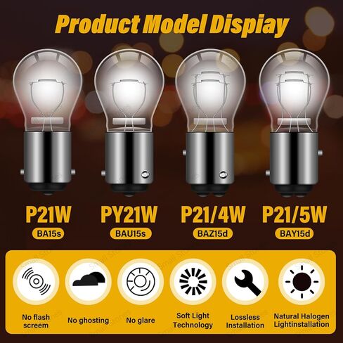 4PCS BAZ15D 1157 12V 21/4W S25-1016-7225-12594HALOGEN LIGHTIVE LIGHTIVE LIGHT LIGHTSTION LIGHT (WHITE ، BAZ15D) in Kuwait