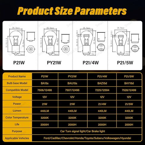 4PCS BAZ15D 1157 12V 21/4W S25-1016-7225-12594HALOGEN LIGHTIVE LIGHTIVE LIGHT LIGHTSTION LIGHT (WHITE ، BAZ15D) in Kuwait