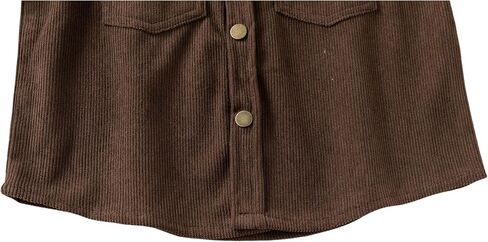 Toddler Boys Corduroy Button Down Shirt Kids Spring Fall Casual Long Sleeve Shirt Jacket Lightweight Soft Versatile in Saudi Arabia