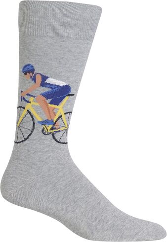 Hot Sox Men's Let's Par-Tee Crew Socks 1 Pair, Green, Shoe Size: 6-12.5 in Kuwait